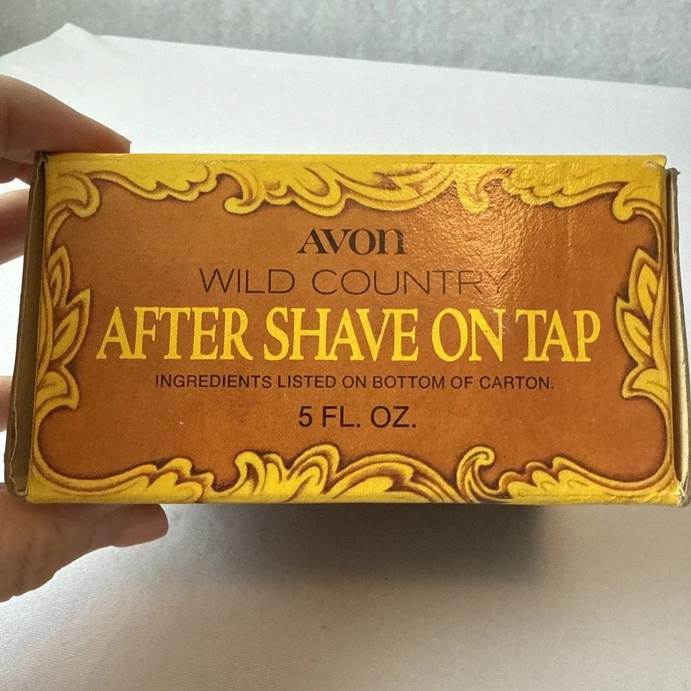 Vintage Avon After Shave On Tap Barrel Decanter 5oz Full NOS Box Wild Country